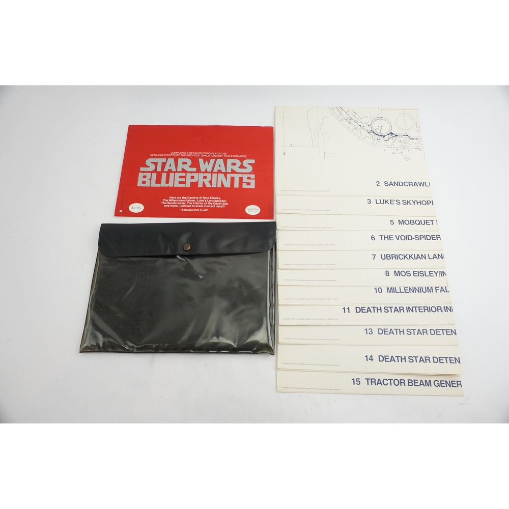 Ballantine Books Star Wars Blueprints 13x19 White 1977 First Edition Good 12/15